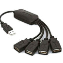LED High Speed 4 Ports USB 3.0 USB 2.0 Multi HUB Splitter Adapt For PC Laptop lj
