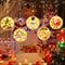 LED Star Christmas Light Hanging Round Santa Claus Fairy Lamp with Suction A