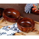 Wood Small Bowl Food Rice Serving Soup Dining Kitchen Salad New 17.5x7cm