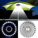 Outdoor 48 LED Umbrella Lamp Night Light Pole Patio Yard Garden Camping ligh Bj