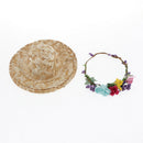 3 Lot Fashionable 1/4 Straw Hat For  DOD MSD 17inch Dress Up Head Accs