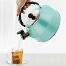 Stainless Steel Whistling Kettle 3L Stove Top Hob KitchenwareB_kz