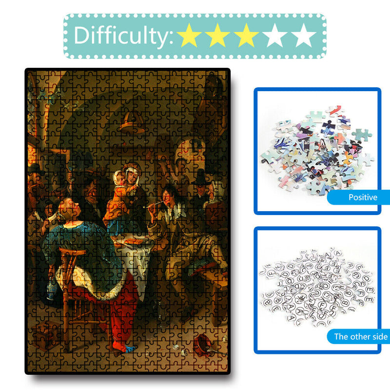 1000pcs Paper Puzzles Jigsaw Family Chatting Educational Kids Adults Toys