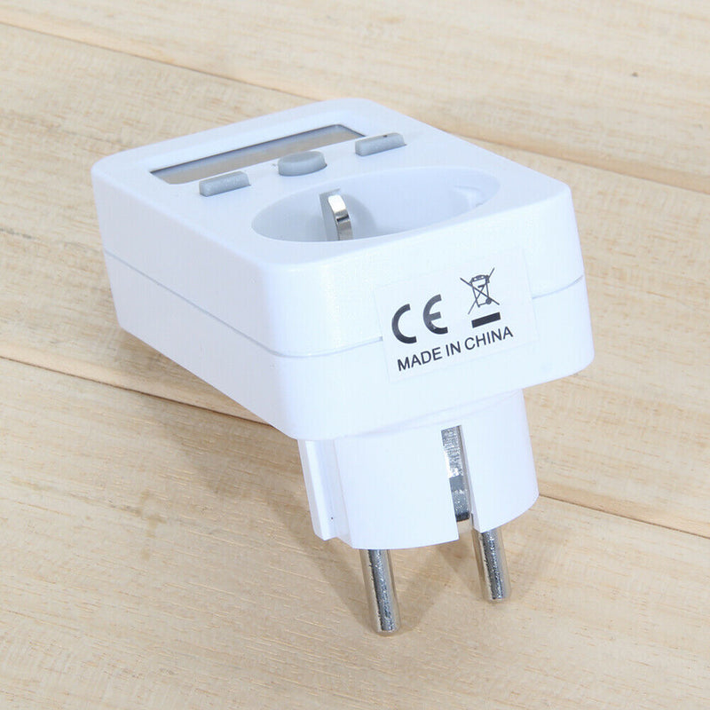 Digital Wattmeter LCD Energy Monitor Power Meter Usage Monitoring Socket EU