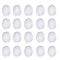 Drum Dampeners 20 Pieces Clear Damper Gel Pads Non-Toxic Soft Drum Damper T