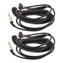 2xReplacement Audio Cable For  Major II Monitor Headphone with Mic