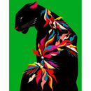 Digital Canvas Black Leopard DIY Acrylic Oil Picture By Numbers for Decor