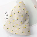 Hat Ms. Pineapple Cloth Cap Foldable Double-Sided Fisherman Hat Korean Cute K9R7