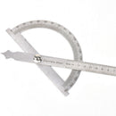 180 Degree protractor finder stainless steel rotary angle ruler measuring tool3C
