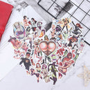 50Pcs/bag Pvc Waterproof Sexy beauty Girls Stickers For Skateboard Luggage De 3C