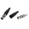 1Pc 3pin female plug mini TA3F XLR audio microphone connector MIC adapte3c