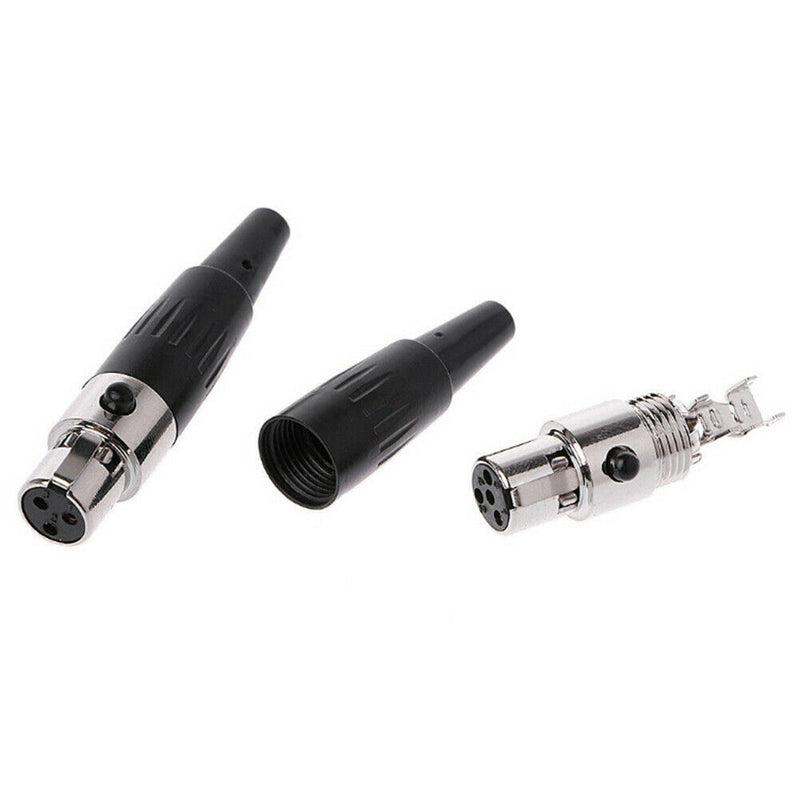 1Pc 3pin female plug mini TA3F XLR audio microphone connector MIC adapte3c