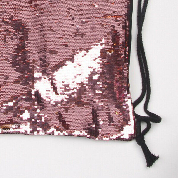 Reversible Sequins Bag twinkling Fashion Backpack Drawstring Backpack Packs P9X1