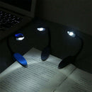 Mini Flexible Clip-on Bright Booklight LED Travel Book Reading Lamp White L H6Z2