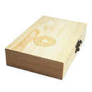 12x Round Coin Bottle Coin Wooden Storage Box Container Display Case