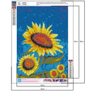 Vibrant Flower Diamond Painting DIY Full Round Drill 5D Needlework (B2428) A