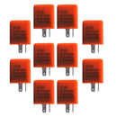 10x2-Pin Motorcycle Speed Adjustable LED Turn Signal Indicator Flasher Relay 12v