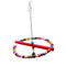 Fun Wooden Swing Bird Stand Parrot Cage Toys for Small to Large Birds Random