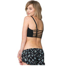 Skinny Women O-Neck Sleeveless T-Shirt Bra Strap Sports Dance Vest Short Ti P7B8