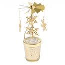 Rotating Carrousel Spinning Candle Holder Christmas Wedding Decor -Snowflake
