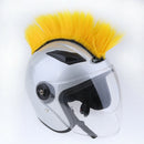 Motorcycle Adhesive Helmet Mohawk Hair Patches Skinhead Costumes Wig Yellow