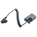 D-Tap To Lp-E6 Dummy Battery Adapter Power Coiled Cable For Smallhd 501/502 C6Y7