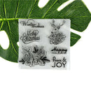 Christmas deer  Silicone Clear Rubber Stamp Cling Diary Decor DIY Lovely HVBX