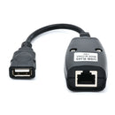 Up to 50M 150FT Over Single RJ45 Ethernet CAT5e Cable USB UTP Extender Extension