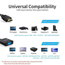Essager HDMI To VGA Adapter Video Cable 1080P HDMI Male To VGA Female Conve