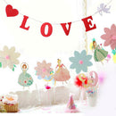 Romantic Love Heart Angel Banner Wedding Engagement Party Hanging Decor