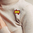 Funny Letters Brooch Badge Jacket Jewelry Backpack Accessories (Style 2) A