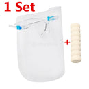 Safety Reusable Goggles Face Visor Transparent Door Handle Cover Set