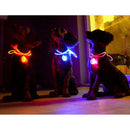2pc LED Collar Light Up Dog Cat Night Safety Clip Decor Bulb Collar