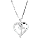 Fashion Charm Heart Cross Pendant Crystal Rhinestone Necklace Jewelry Gift