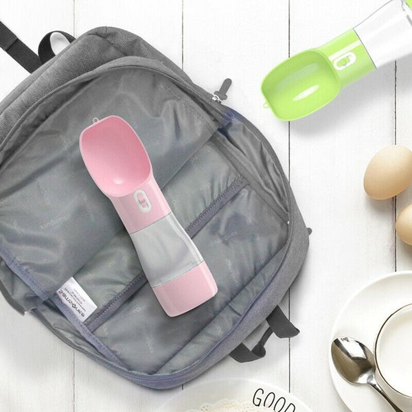 Portable Pet Dog Cat Bowl Water Bottle Dogs Travel Puppy Cat Food Drinking