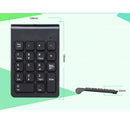 2.4G Numeric Keyboard Wireless Keypad w/ Mouse for Laptop Desktop White