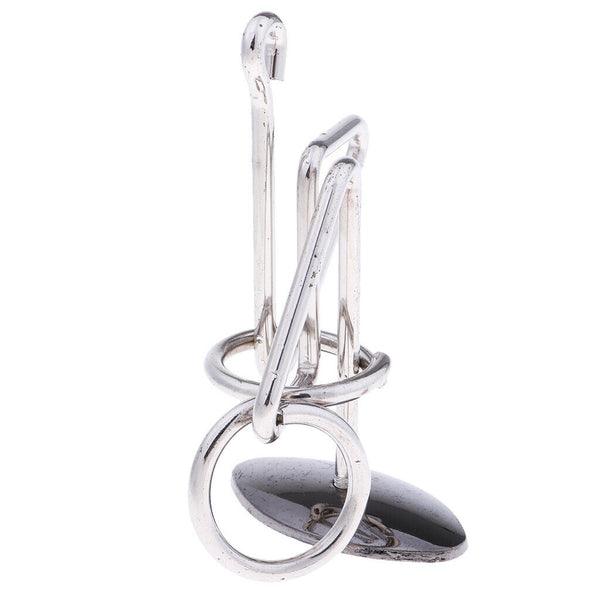 1PCS Metal Puzzle IQ Mind Brain Teaser Game Educational Kids Xmas Gifts