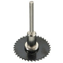 7pcs Black HSS Saw Blades Cutting Discs Mandrel Cutter Rotary Tool
