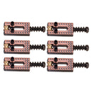 Set of 6 Copper Roller Bridge Tremolo Saddles for Fender ST TL Style Guitar