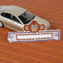 DIY Monkey Special Shaped Diamond Painting Luminous Parking Number Plate