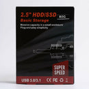 Bu King 2.5 in 80G External SATA USB Hard Drive Disk HDD SSD Enclosure Case