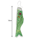 Japanese Satin Carp 70cm Koi Nobori Satin Windsocks Decoration, Set Of 4