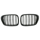 Glossy Black Front Hood Kidney Grille Grill ABS Dual Line Compatible for BM