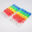 40 Bulk Heart Shaped Smiling Stacking Pencil Assortment Stackable Plastic P D8N2