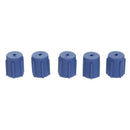 5pcs Air Conditioner Charging Port Service Cap Protective Dust Cap Blue