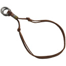 Fashion Men Retro Leather Cord Necklace Double Circle Ring Pendant Jewelry  P3N6