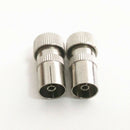 10x RF Female Plug Connector Adapter for Cable TV Aerial Coaxial Coax Cable