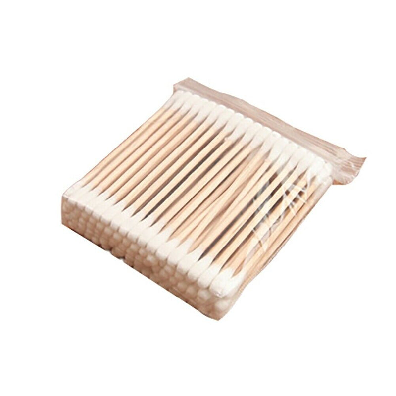 100 Pc Cotton Swab Applicator Q-tip Swabs 8cm Extra Wood E2E3 Long S7D9 O3S1