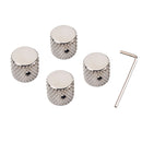 Metal Guitar Bass Dome Knobs Volume Tone Control Knob for 6mm Split or Solid