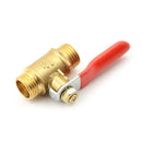 G1/4 Pipe Male to Male Thread Brass Ball Valve Hose Connector Switch Gk